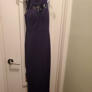 Full-length Women's Blue Dress